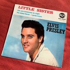 45 tours EP 4 Elvis Presley Little Sister, Are you lonesome to-nignt RCA 86.304