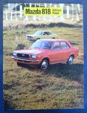 MAZDA 818 OHC Car Sales Brochure c 1971