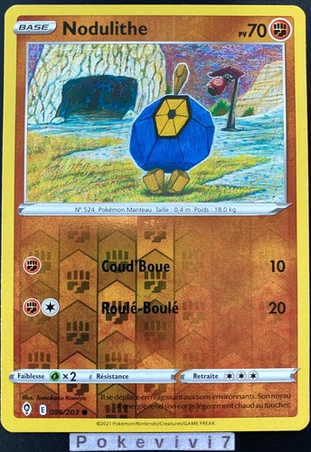 Carte pokemon nodulithe - carte,
