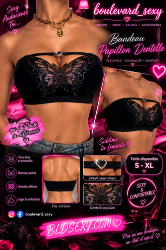 Bustier bandeau noir avec - 😍,