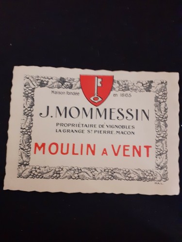 Etiquette ancienne moulin - etiquette,