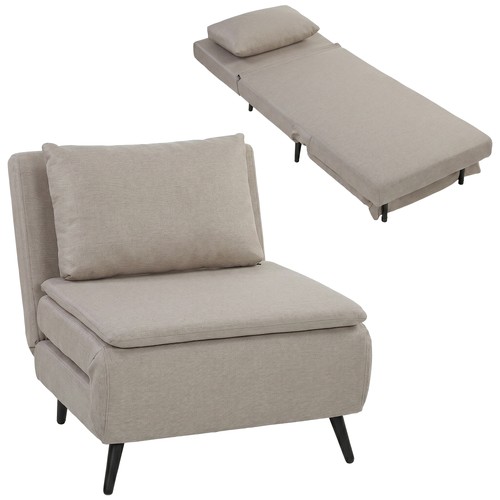 Homcom fauteuil convertible - fauteuil,
