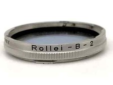 Filtre De Couleur Rollei B2 Bleu Rolleiflex F/2,8 Xenotar/Planar (RII) Bay II