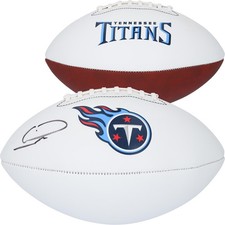 Calvin Ridley Tennessee Titans Autographed Franklin White Panel Football