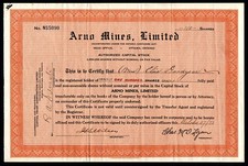 1933 Ontario, Canada: Arno Mines