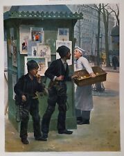 CHOCARNE MOREAU (1843-1906) Vintage ORIGINAL 1898 Lithograph Figaro Illustre