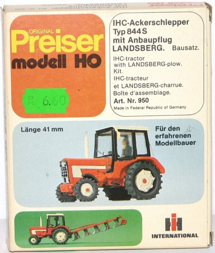 Tracteur agricole preiser - tracteur, h0