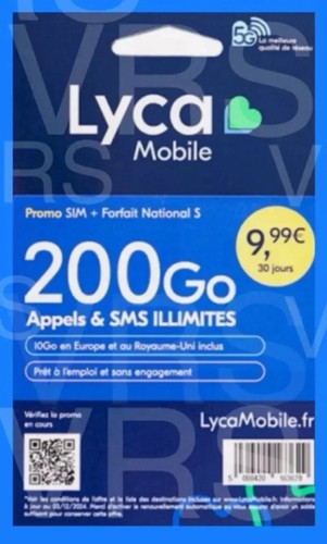Lyca carte sim prépayée - lyca,