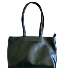 Lamarthe Designer Black Leather Shoulder Handbag Made RUMANIA Quiet Y2K Classic