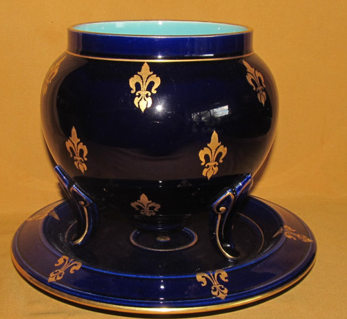 Antique sarreguemines blue - antique,