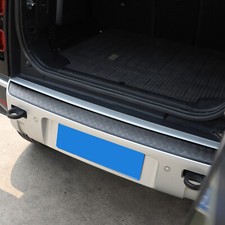 Glossy Black Car Rear Bumper Protector Pad Trim Cover For LR Defender 90 110 20+