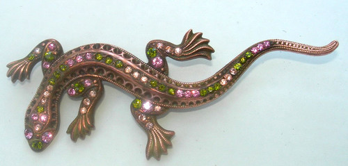 Vintage broche lezard gecko - lezard, "gecko"