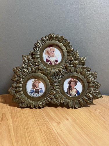 Cadre photo vintage - triple, en