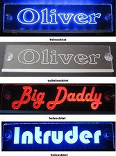 Trucker CAMION Plaque nominative LED acrylique panneau lumineux 12V 24V