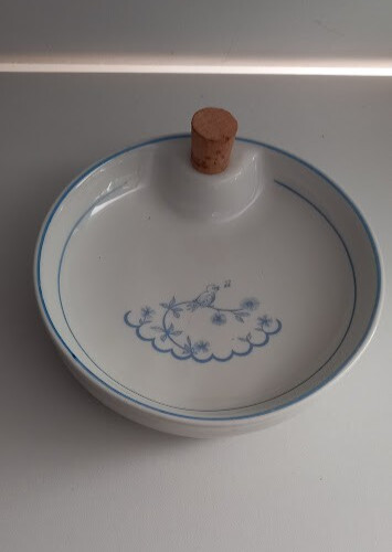 Assiette bouillie décor - à,