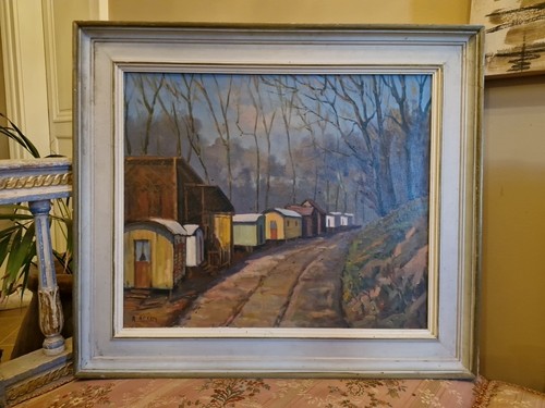 Peinture ancienne huile - huile, sur
