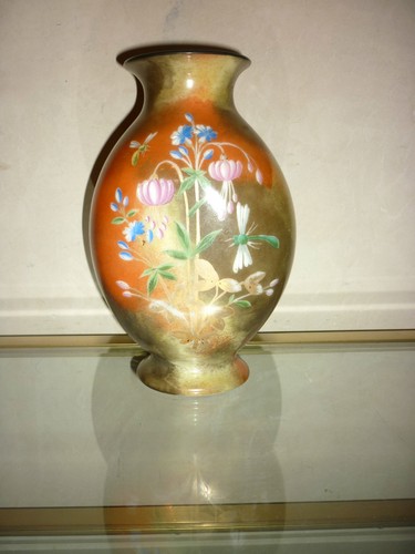 Vase verre polychrome cristal - vase,