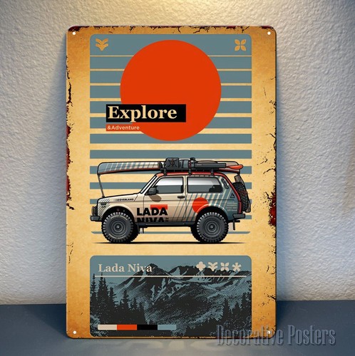 Lada niva car - car, poster