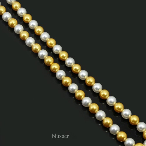 Brin perle rond jaune - de,