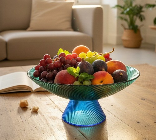 Coupe fruits verre vintage - coupe, a