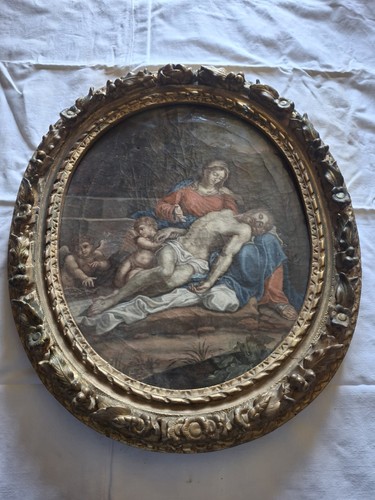 Peinture huile ancienne - peinture,
