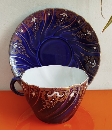 Tasse déjeuner ancien - tasse, en