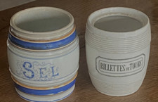 Ancien Pot sel J. Vieillard & Cie Bordeaux Céramique Faïence Rillettes de Tours