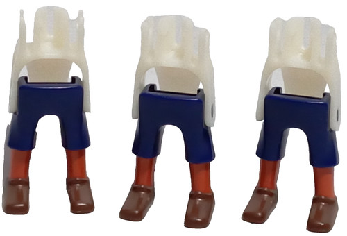 Playmobil jambes bleues - x3,