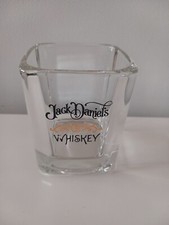 Jack Daniels whisky 2 verre carré avec logo noir et or / Collector !!!
