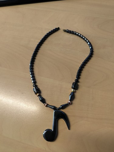 Collier hématite pierres - collier, en