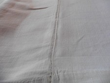 OLD SIMPLE LINEN SHEET CREAM CENTRAL SEAM HAND HEM 210X260 CM"1900
