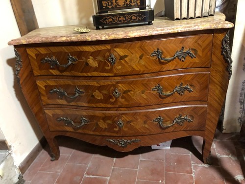 Commode marqueterie bois - , de