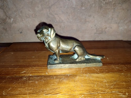 Petit sujet bronze teckel - bronze,