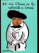 PAPY en beret à la RETRAITE