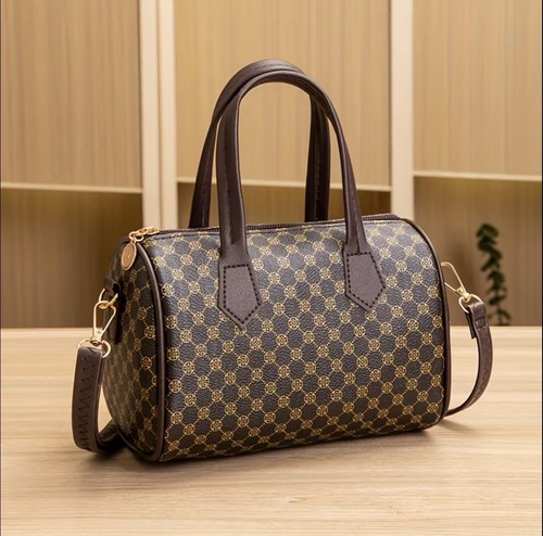 Sac main cuir marron - a,