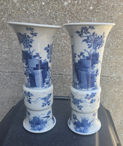 China pair blue - china, white