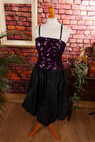 Robe soirée vintage noire - de,