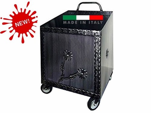 Chariot bois porte pellets - bois, porte-pellets