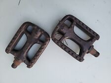 3 Pairs Black Reflective Plastic Pedals Bicycle Walking Citybike Bike