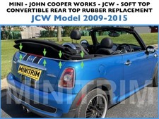 MINI JCW convertible 2009-2015 weather seal replacement kit rear soft top rubber