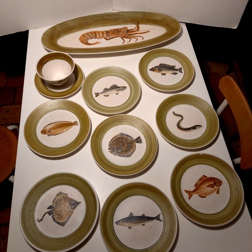 Service poisson assiettes - service, 8