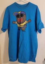 Domo Kun Fresh Prince of Bel Air Shirt Men's XL Teal Short Sleeve Official Tee