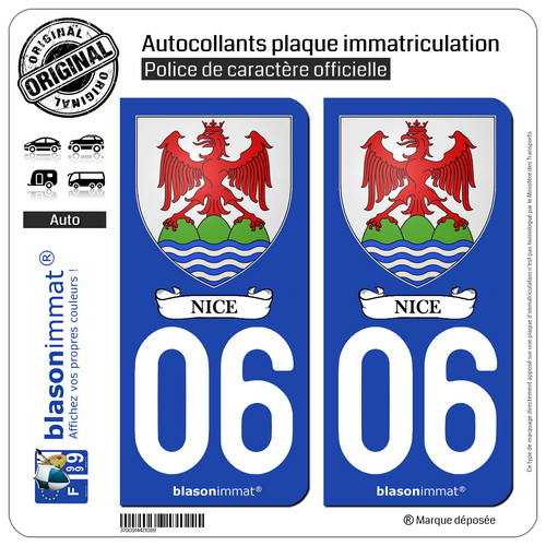 Stickers autocollant plaque - 2,