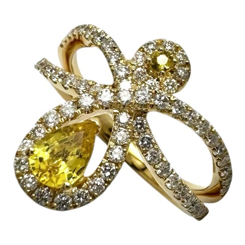 Bague saphir jaune - bague, 7