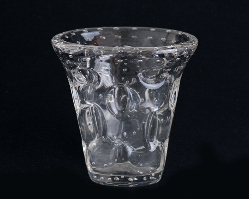 Vase cristal avec bulles - vase, en