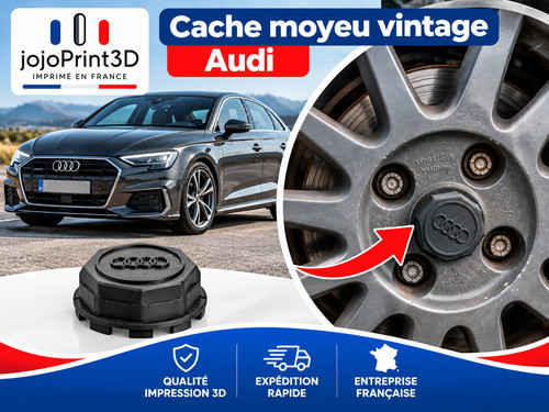Cache moyeu jante audi - moyeu,