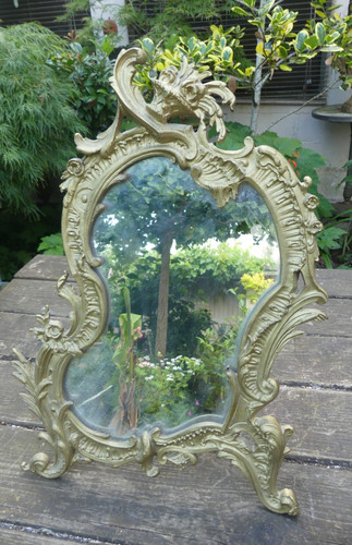 Grand miroir 1900 bronze - grand,