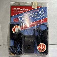 Motorola Startac Vintage Flip Phone W/ Original Diamond Mobile Packaging Nice