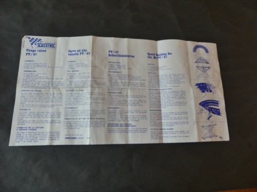 Voitures scalextric notice - scalextric,