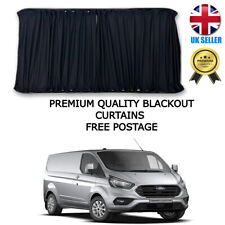 FORD TRANSIT CUSTOM BLACKOUT CURTAINS CHOOSE DIFFERENT VARIATIONS BLACK